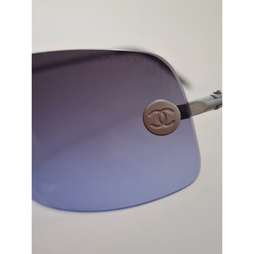 Chanel Vintage 90s Rimless Sunglasses 4035 C167/79 used, purple gradient