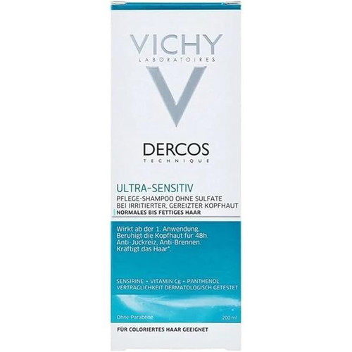 Vichy Dercos Ultra Soothing Shampoo for Normal to Greasy Hair 200ml