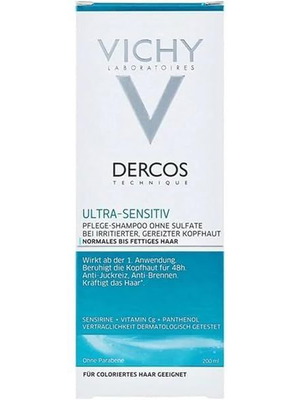 Vichy Dercos Ultra Soothing Shampoo for Normal to Greasy Hair 200ml