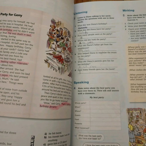 In Touch Students Book used, with notes