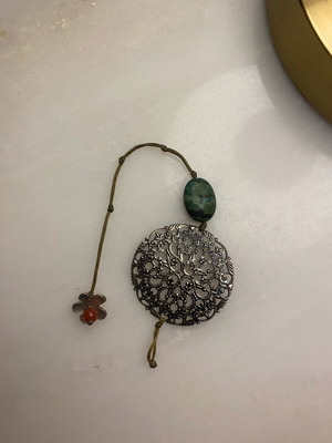 Bohemian bracelet new, green with gift pouch
