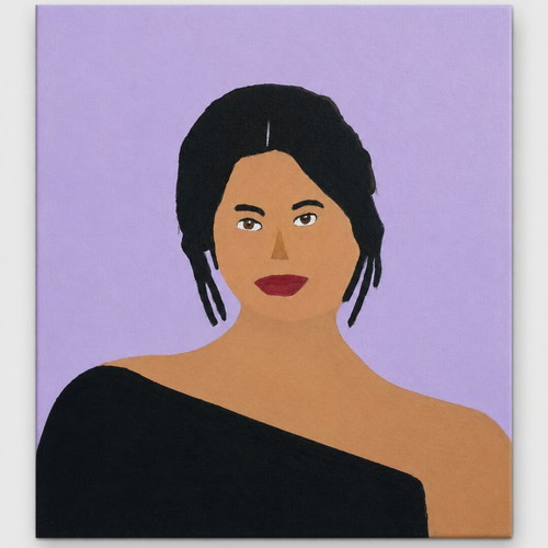 Quiet Confidence Original Acrylic Painting on Canvas Inspired by Selena Gomez