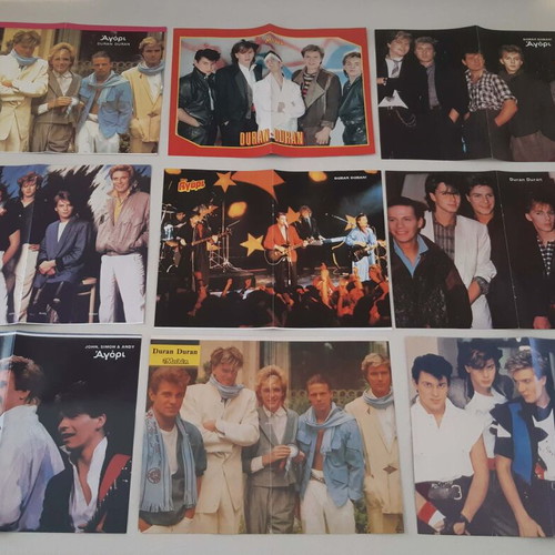 Duran Duran Posters used, pack of 25 double-page and 5 single from magazines