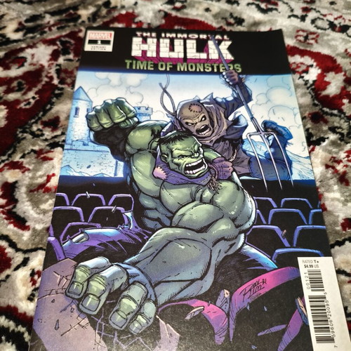 The Immortal Hulk Time of Monsters comic used