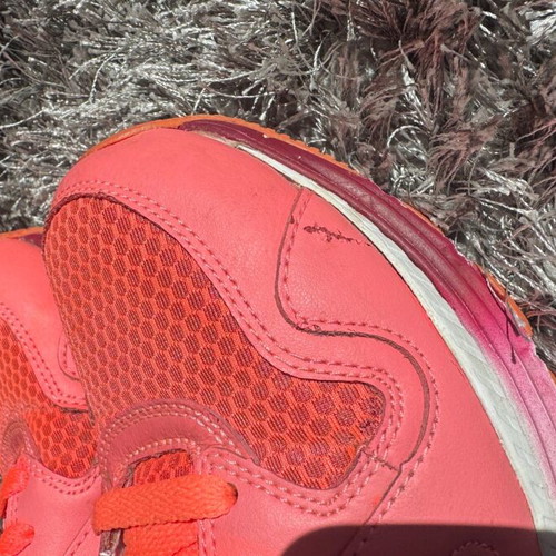 Nike Air Max athletic shoes like new, size 38.5, pink orange