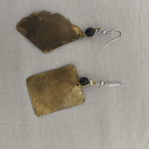 Asymmetric Handmade Flamenco Earrings like new