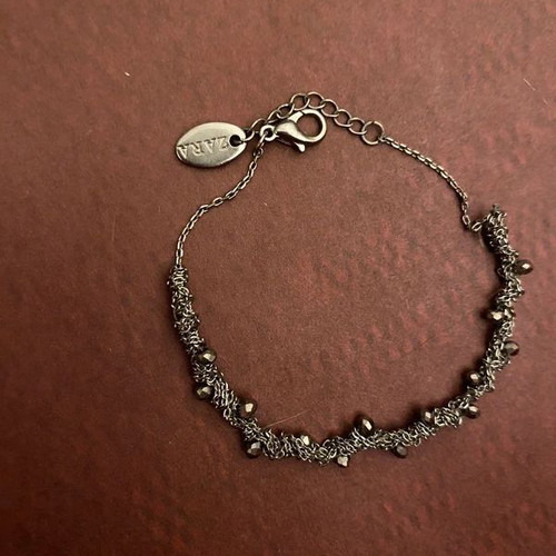 Zara bracelet like new, silver and grey crystals