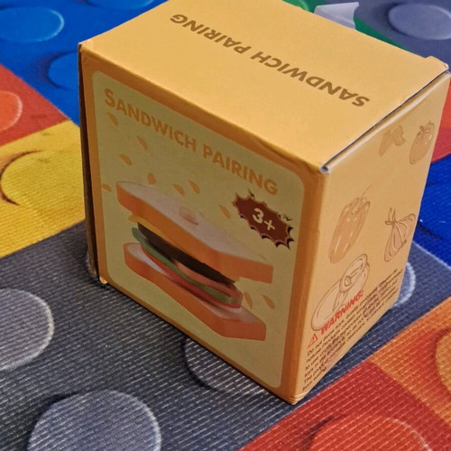 Montessori wooden sandwich stacking toy new educational