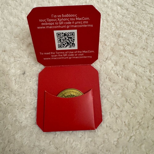 MacCoin 50 Years BigMac Anniversary Collectible Coin like new