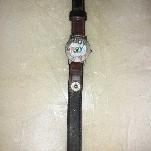 Watch for boys new with leather strap and steel