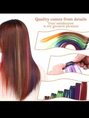 Ombre изкуствена синтетична коса 58 см нова