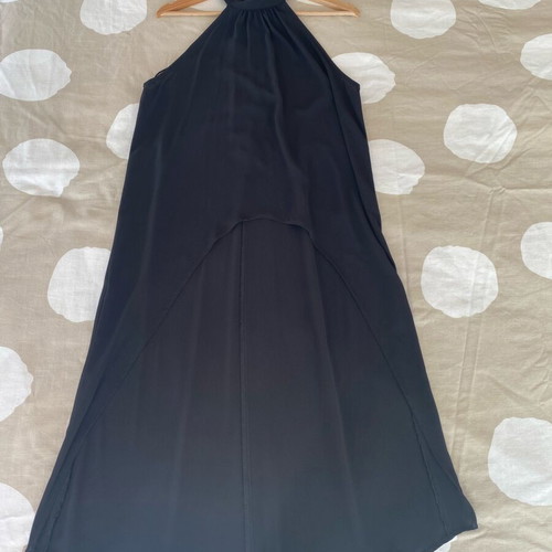 Toi&Moi asymmetrical halter blouse size M like new, black