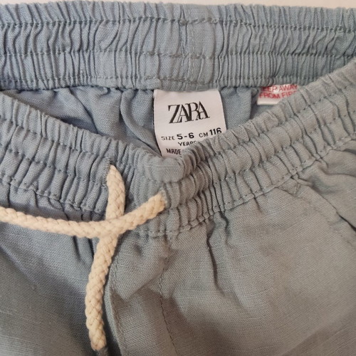 Baby Blue Linen Pants Zara like new, size 116 cm for 5-6 years