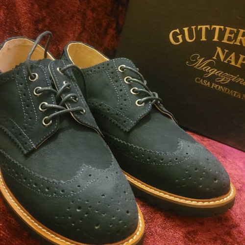 Gutteridge dark blue suede shoes size 43 new