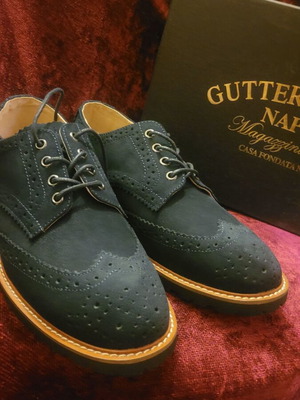 Gutteridge dark blue suede shoes size 43 new
