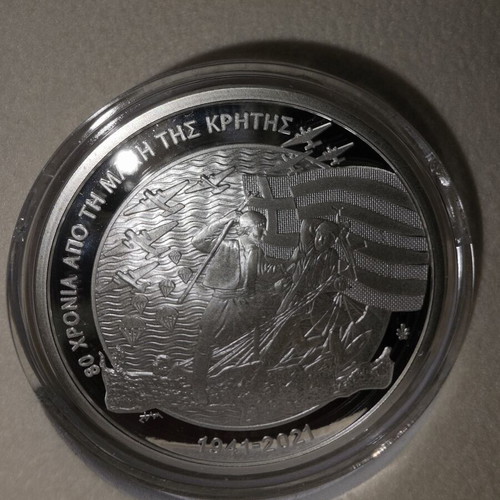 10€ Collector Silver Coin 80 Years from the Battle of Crete 2021