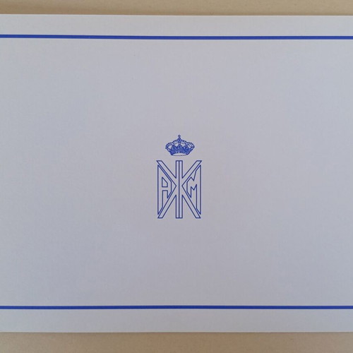 Greeting card of the former royal family like new, year 2015