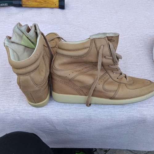 Marc O'Polo Beige Wedge Sneakers Size 40 Like New