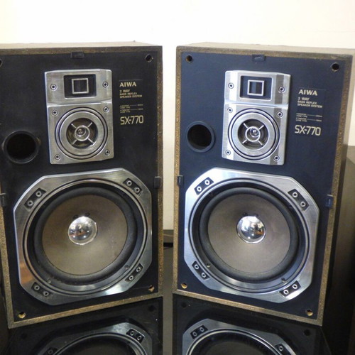 Aiwa SX-770 vintage Hi-Fi speakers used, pair 50W