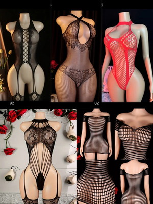 Sexy lingerie set of 5 pieces, new, black