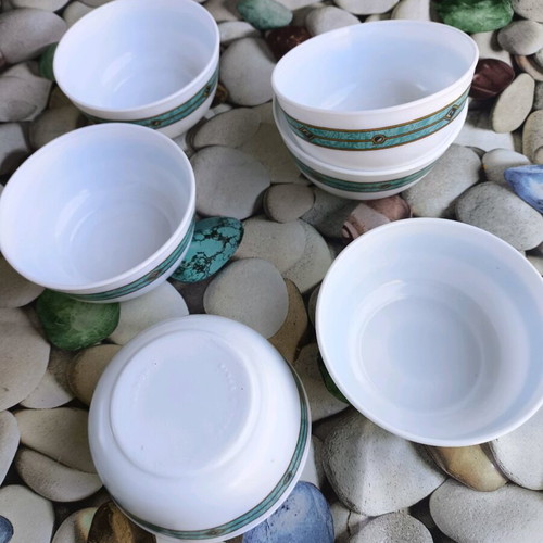 Set of 12 small serving platters new, same design