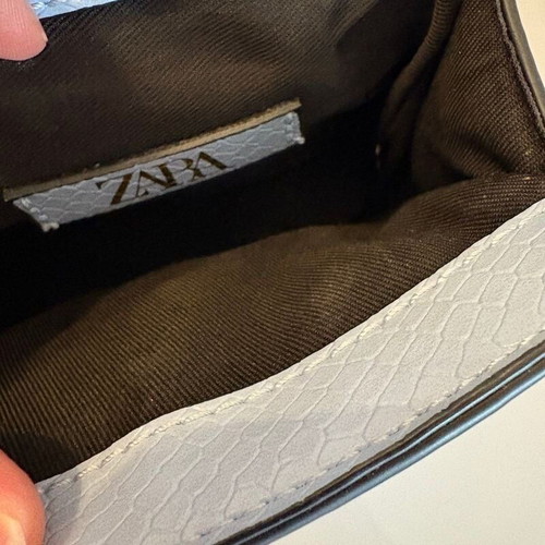 Zara crossbody bag blue like new