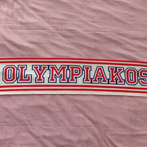 Olympiakos scarf 1995 used, double-sided, authentic