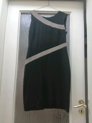 Ιταλικό φόρεμα Μ Gianni Rodini μεταχειρισμένο, μαύρο και μπεζ