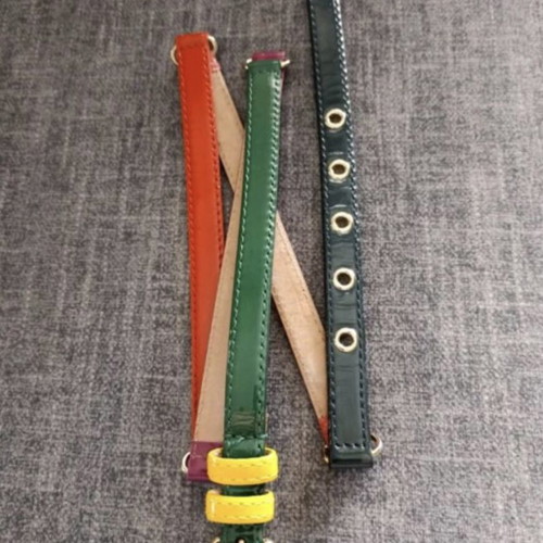 DOLCE & CABBANA - leather multicolored belt - 90cm