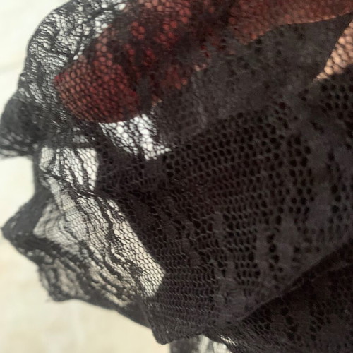Regalinas black blouse used with lace and sleeve details