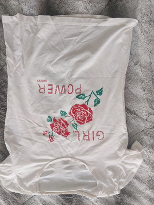 White blouse used with design and few missing rhinestones