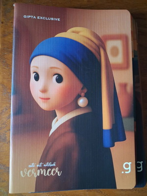 Lined notebooks with art-inspired covers, 40 sheets