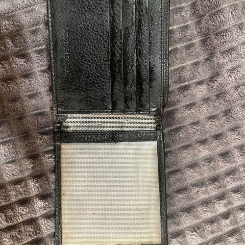Diplomat men's leather wallet like new, black