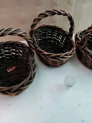 Wicker baskets new, pack of 3 pieces