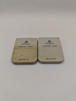 Sony PlayStation 1 Memory Cards μεταχειρισμένες, πακέτο 2