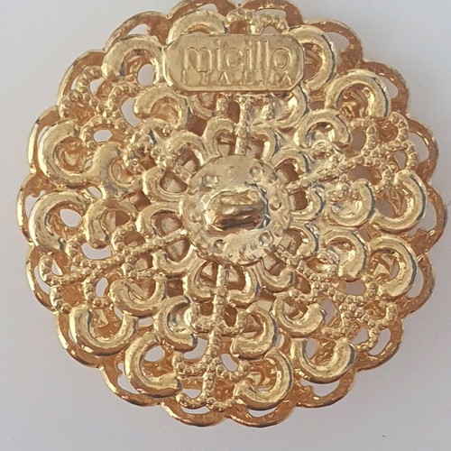 Vintage collectible buttons and buckles with rhinestones Micillo Italia SRL new