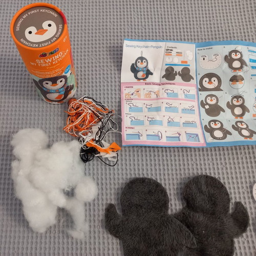 Avenir Sewing My First Keychain Penguin sewing kit used