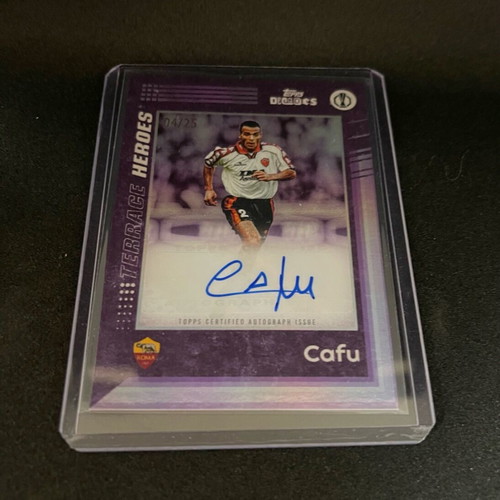 Topps Decades 1990s Cafu Auto 04/25 Roma like new