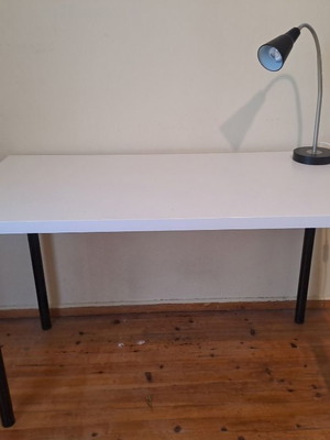 IKEA LINNMON бюро употребявано с лампа 120x60x74см