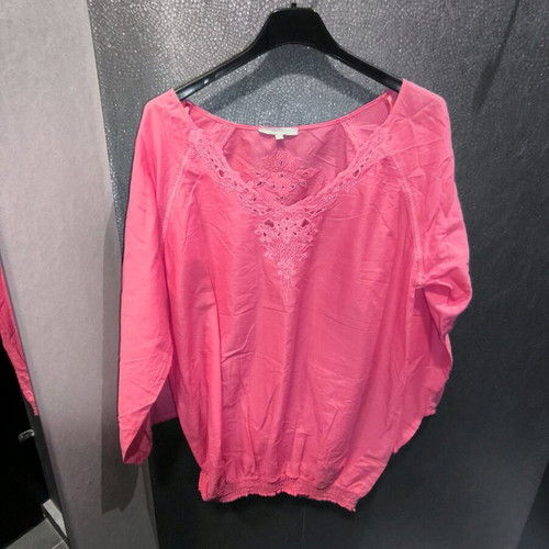 Pink cotton shirt Etam new, size large