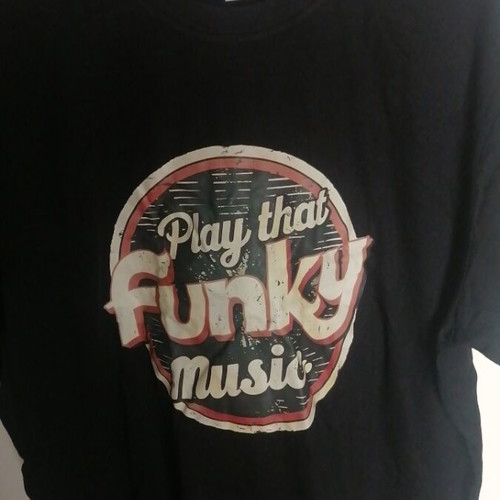 Unisex T-shirt Play That Funky Music 2XL new, 100% cotton