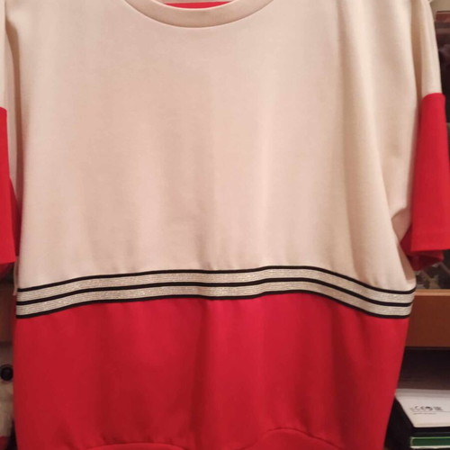 Women's set blouse and pants with white jacket like new
