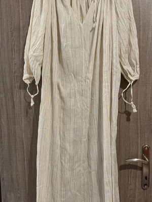 Tunic like new with metallic thread beige, ideal for beach