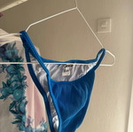 Luigi blue ribbed bikini with light padding