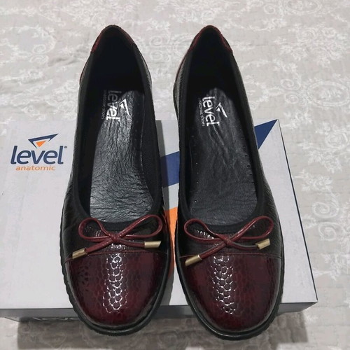 Level Anatomic ballerina shoes size 39 bordeaux leather new