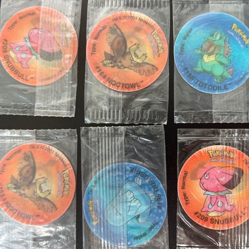 Pokemon Tazos sealed vintage collectible set