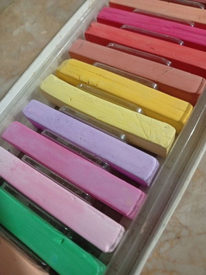 Σετ ξηρά παστέλ ζωγραφικής σαν καινούργιο