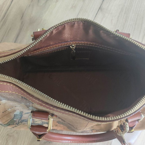 Alviero Martini 1a Classe Boston Small handbag used with geographic print