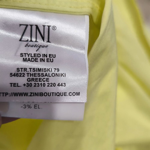 ZINI Boutique Maxi Dress lemon yellow, like new