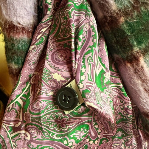 Vassia Kostara coat like new, small medium, purple wool blend